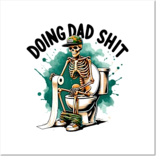 Doing Dad Shit Cool Skeleton Dad Posters and Art